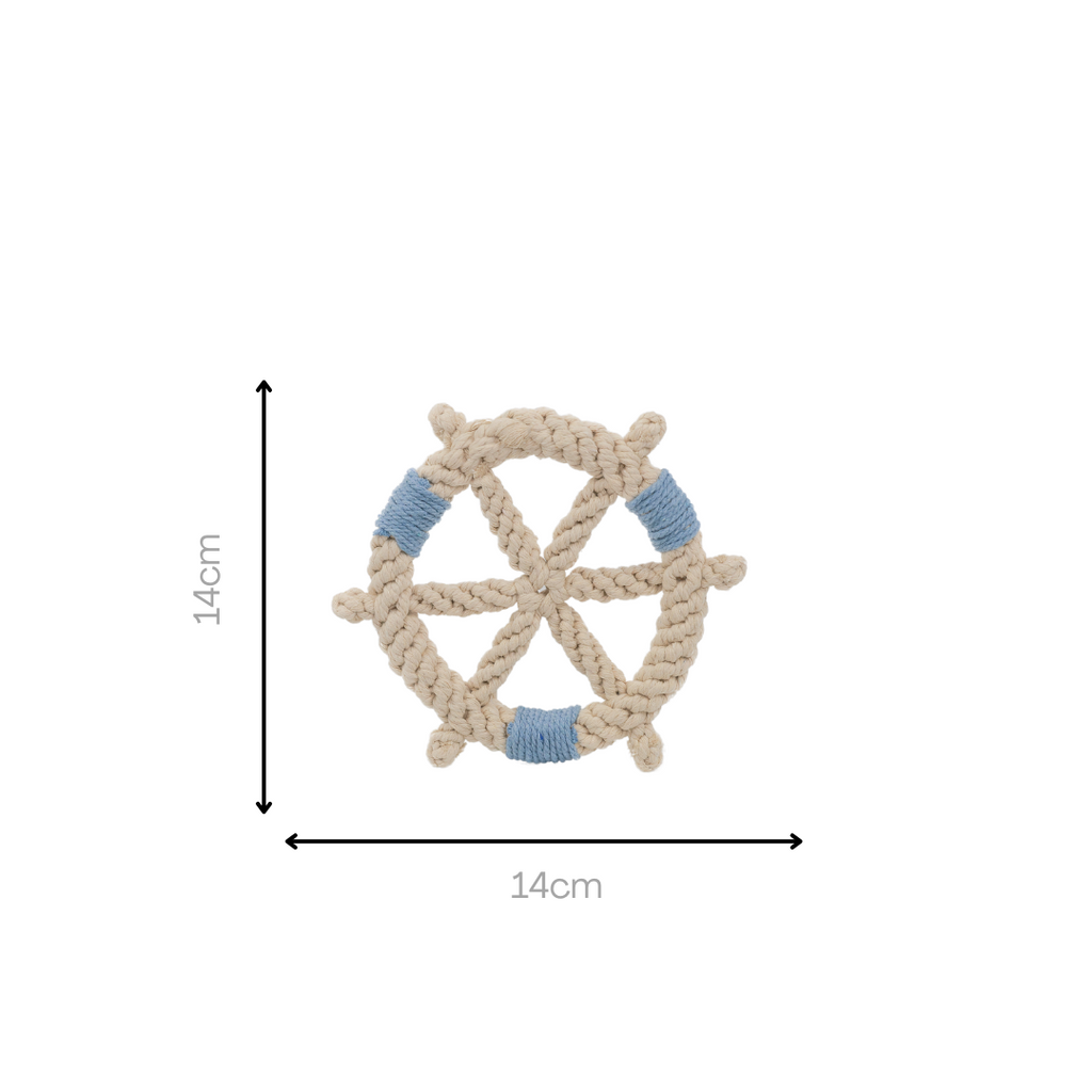 Color wheel Macrame Rope Pet Toy