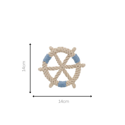 Color wheel Macrame Rope Pet Toy