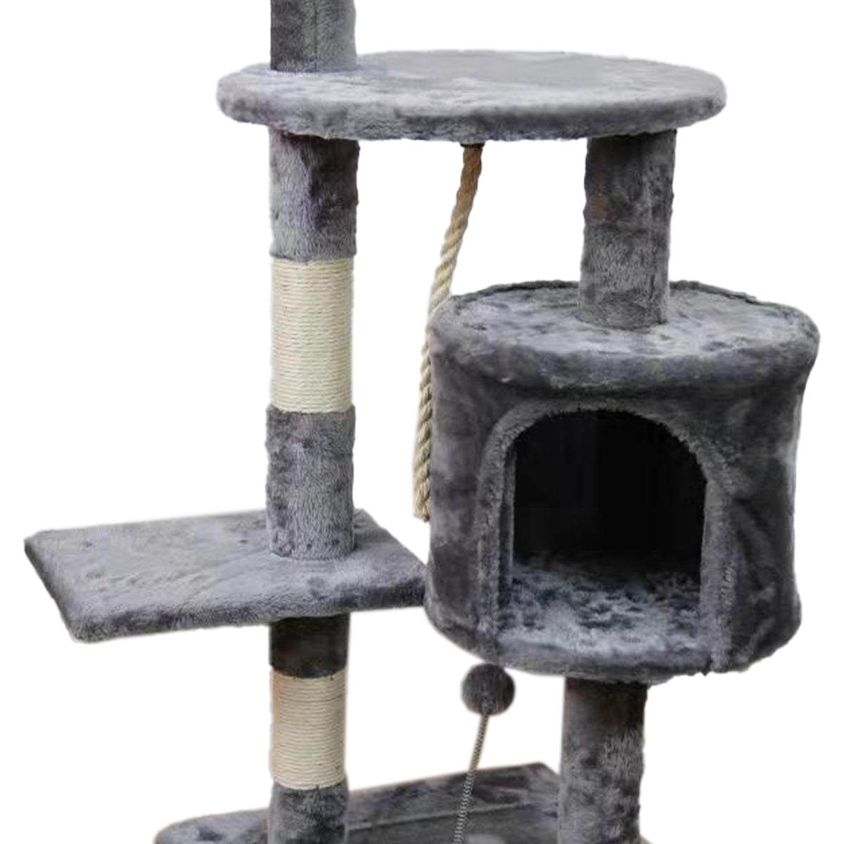 NNEDPE 110cm Cat Tree Scratching Post - Silver Grey