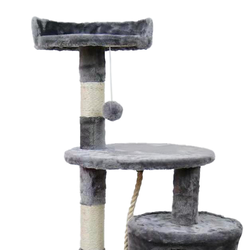 NNEDPE 110cm Cat Tree Scratching Post - Silver Grey