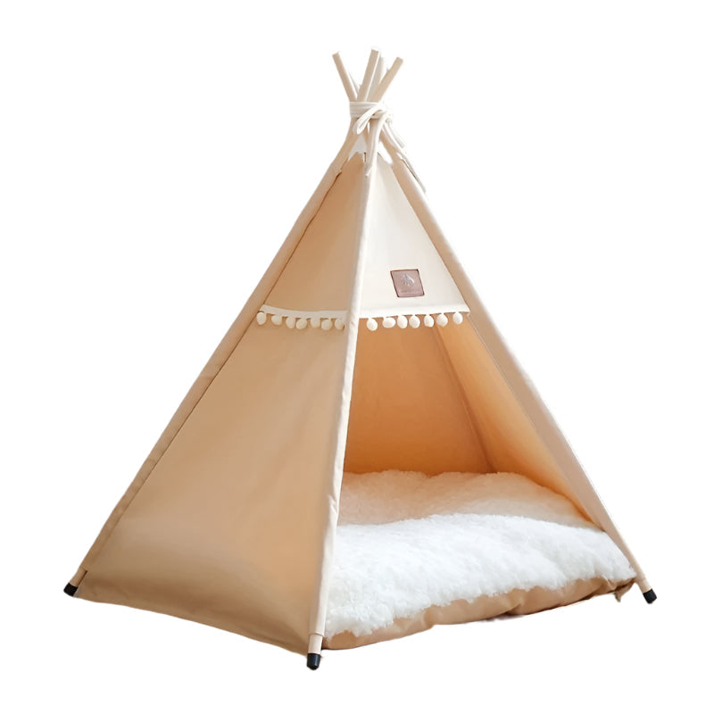 NNETM Linen Pet Teepee Bed