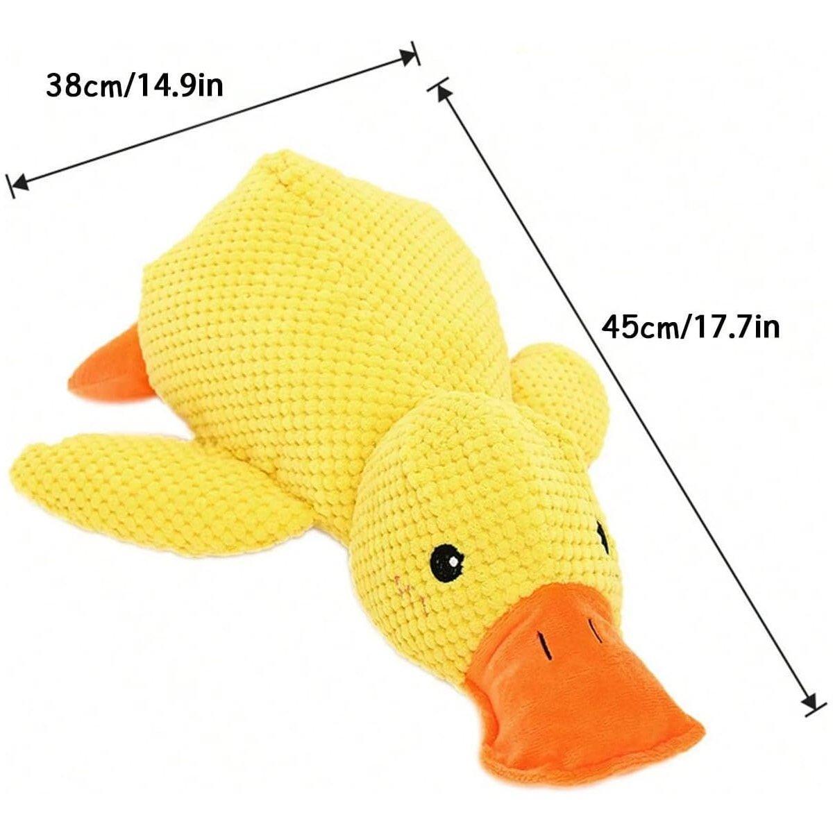 Plush Cartoon Duck Dog Toy Interactive Squeaky Pet Toy Durable Fun Chew Toy