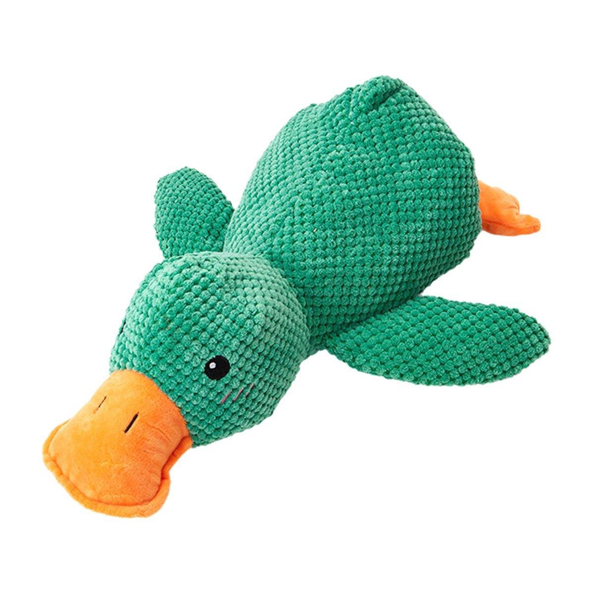 Plush Cartoon Duck Dog Toy Interactive Squeaky Pet Toy Durable Fun Chew Toy
