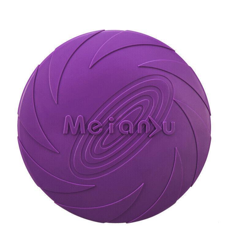 Frisbee Toy for Dogs Outdoor Fetch Training Soft Rubber Pet Flying Disc 18cm